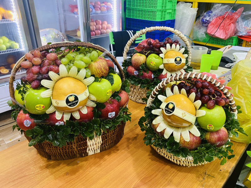 giỏ trái cây mừng thọ